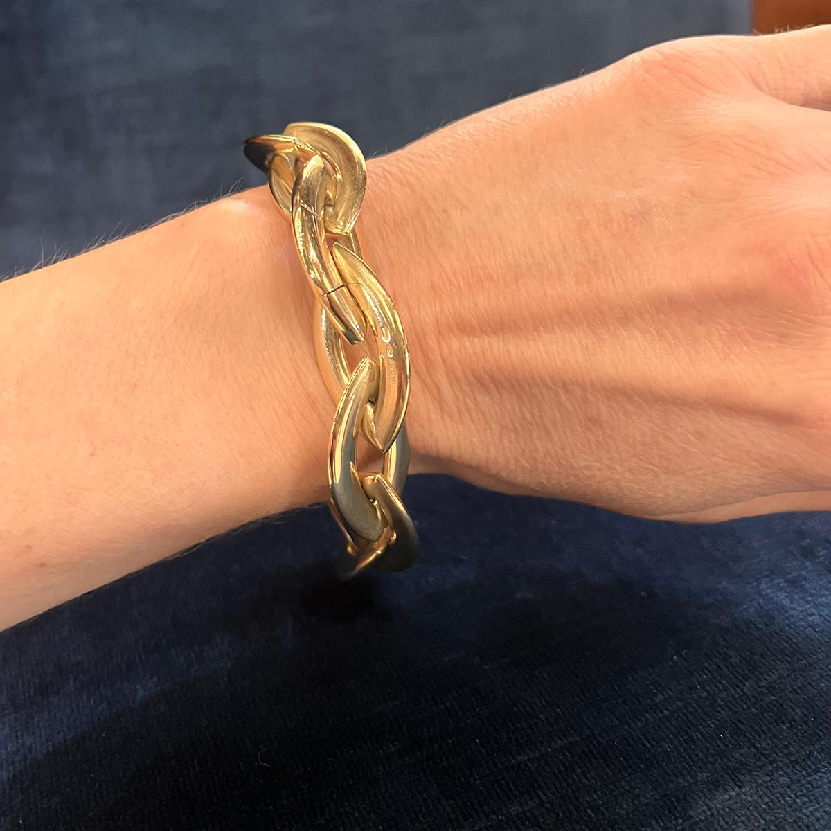 Vhernier 18 Karat Roségold Doppio Senso Gliederarmband im Zustand „Hervorragend“ in Palm Beach, FL