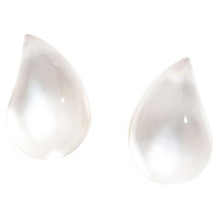 Vhernier 18k Rose Gold Mother-of-Pearl Rock Crystal Gocce Earrings