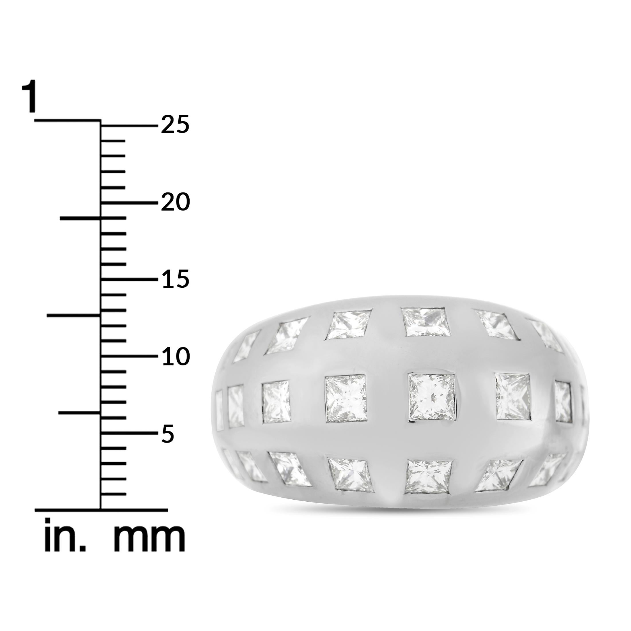 Women's Vhernier 18k White Gold 3.00 Ct Diamond Ring