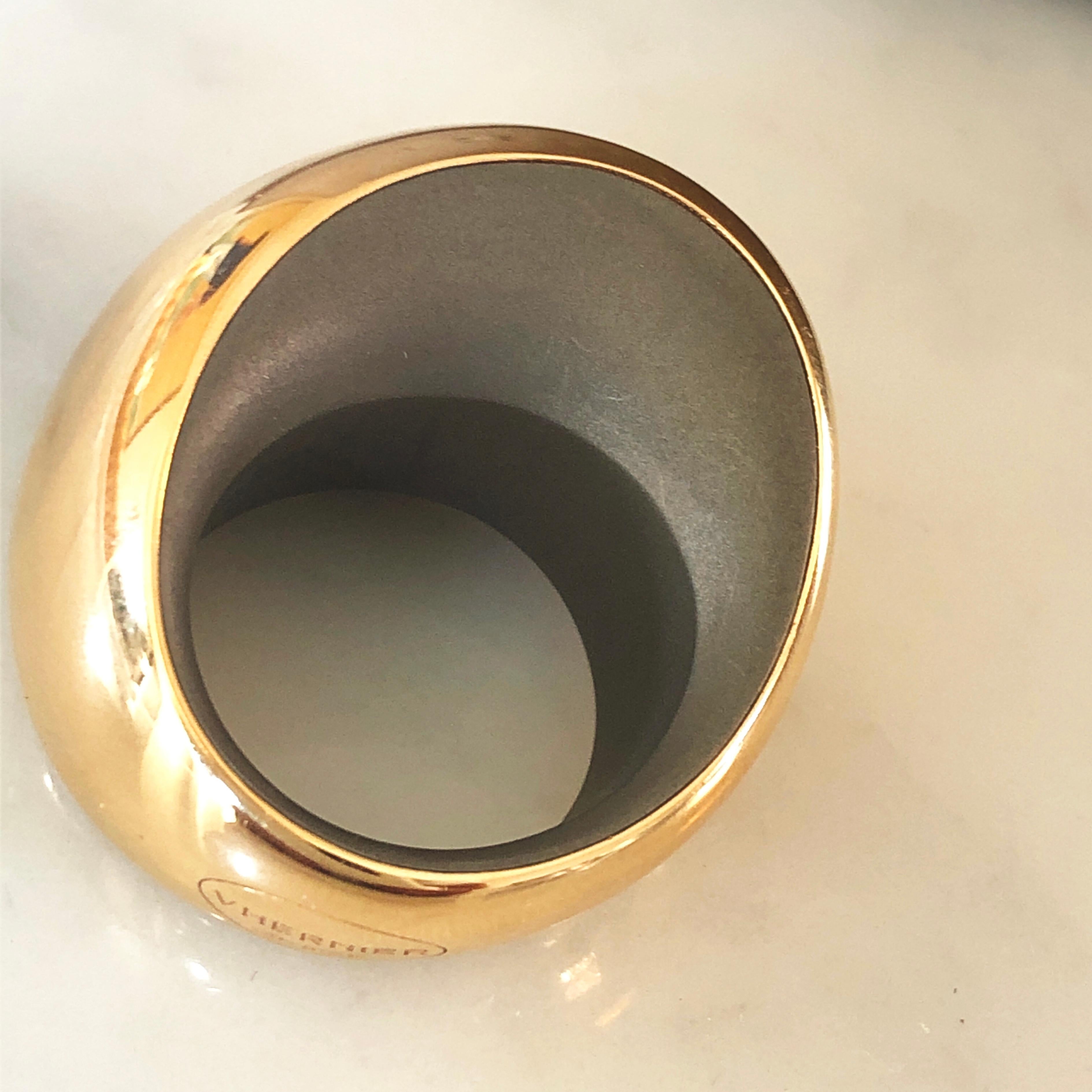 Women's Vhernier 2019 Pirouette Titanium Rose Gold Cocktail Ring