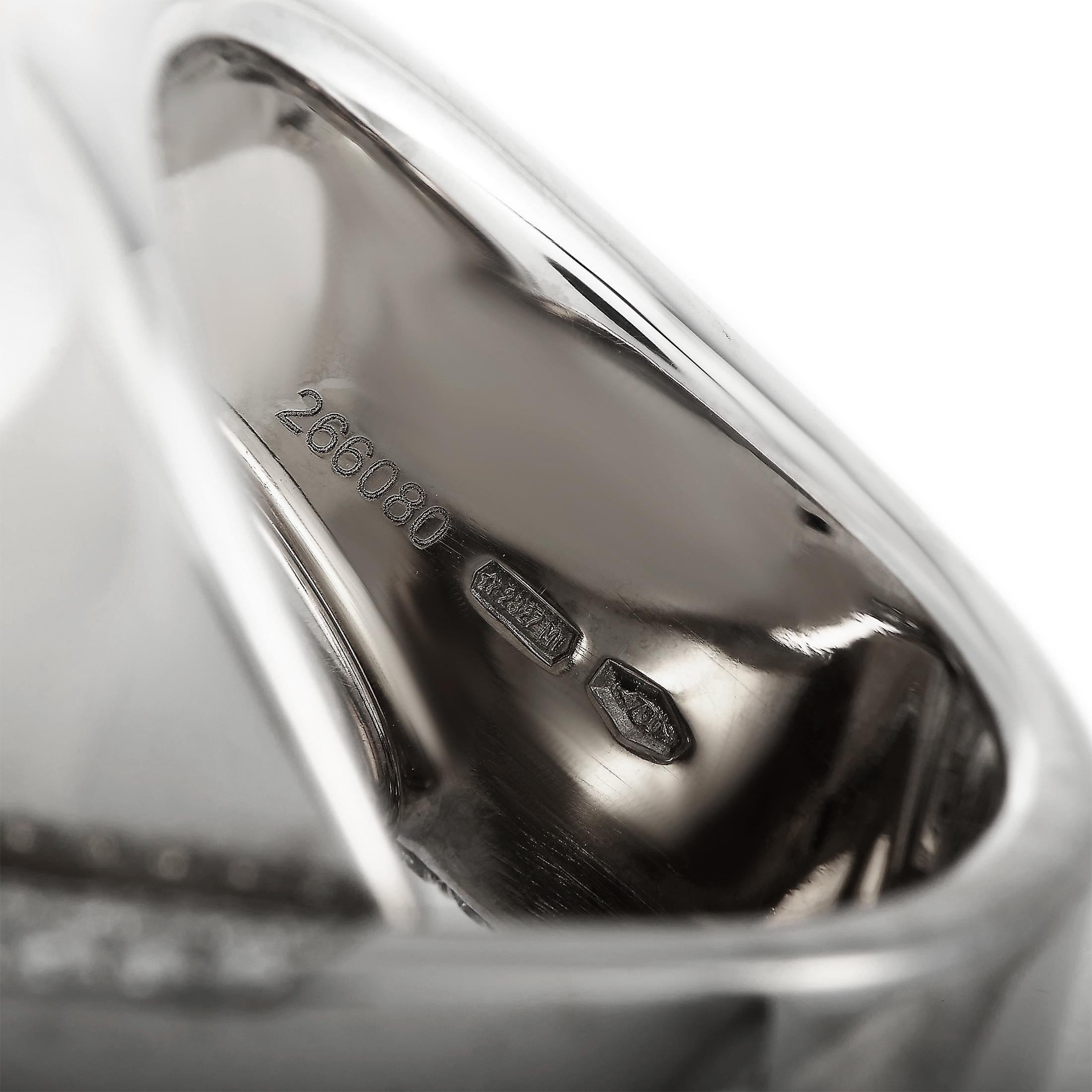 Vhernier Abbraccio 18 Karat Weißgold 1,17 Karat Diamantring Damen