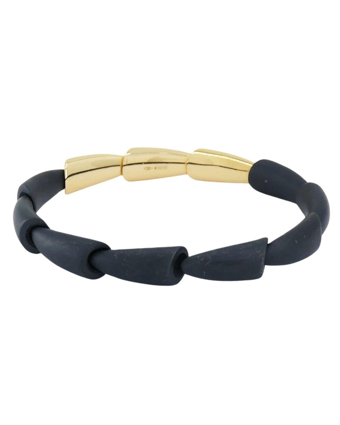 Vhernier Bracelet Calla Midi Titanium Gold In Good Condition In Beverly Hills, CA