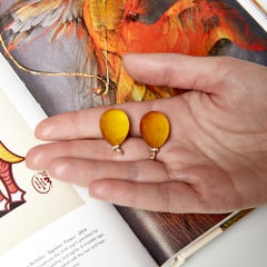 Vhernier Citrine, Rock Crystal and Diamond Balloon Earrings