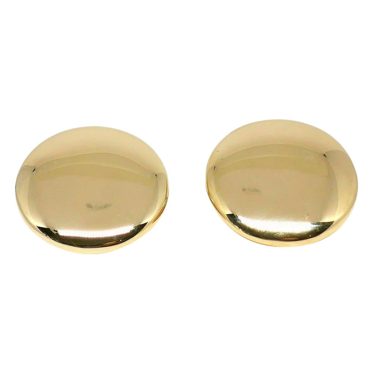 Vhernier Clip-On Polished Rose Gold Large Button Earrings