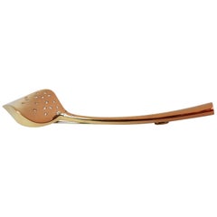 Vhernier Diamond 18 Karat Yellow Gold Leaf Pin Brooch