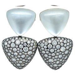 Ohrringe aus Diamanten, Bergkristall und Perlmutt von Vhernier