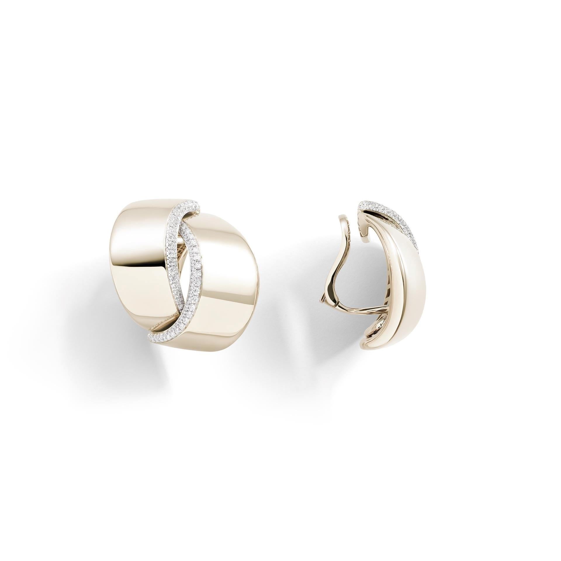 Vhernier Eclisse 18k gold ring with pavé diamonds im Angebot 7