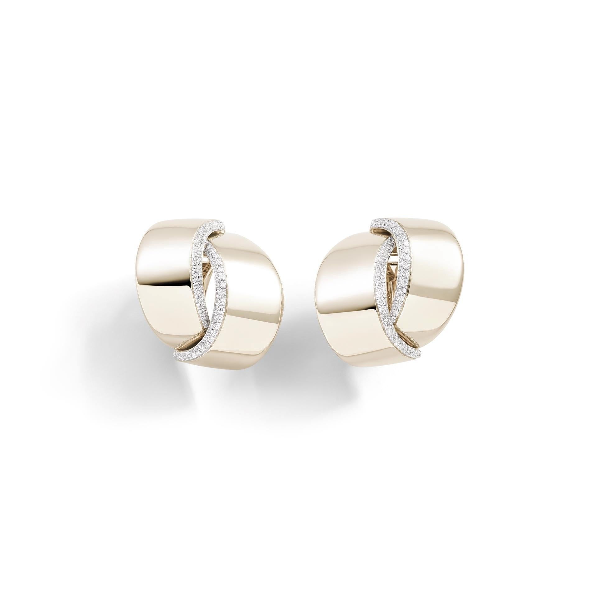 Vhernier Eclisse 18k gold ring with pavé diamonds im Angebot 9