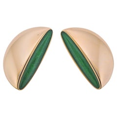 Vhernier Eclisse Jade Gold Earrings