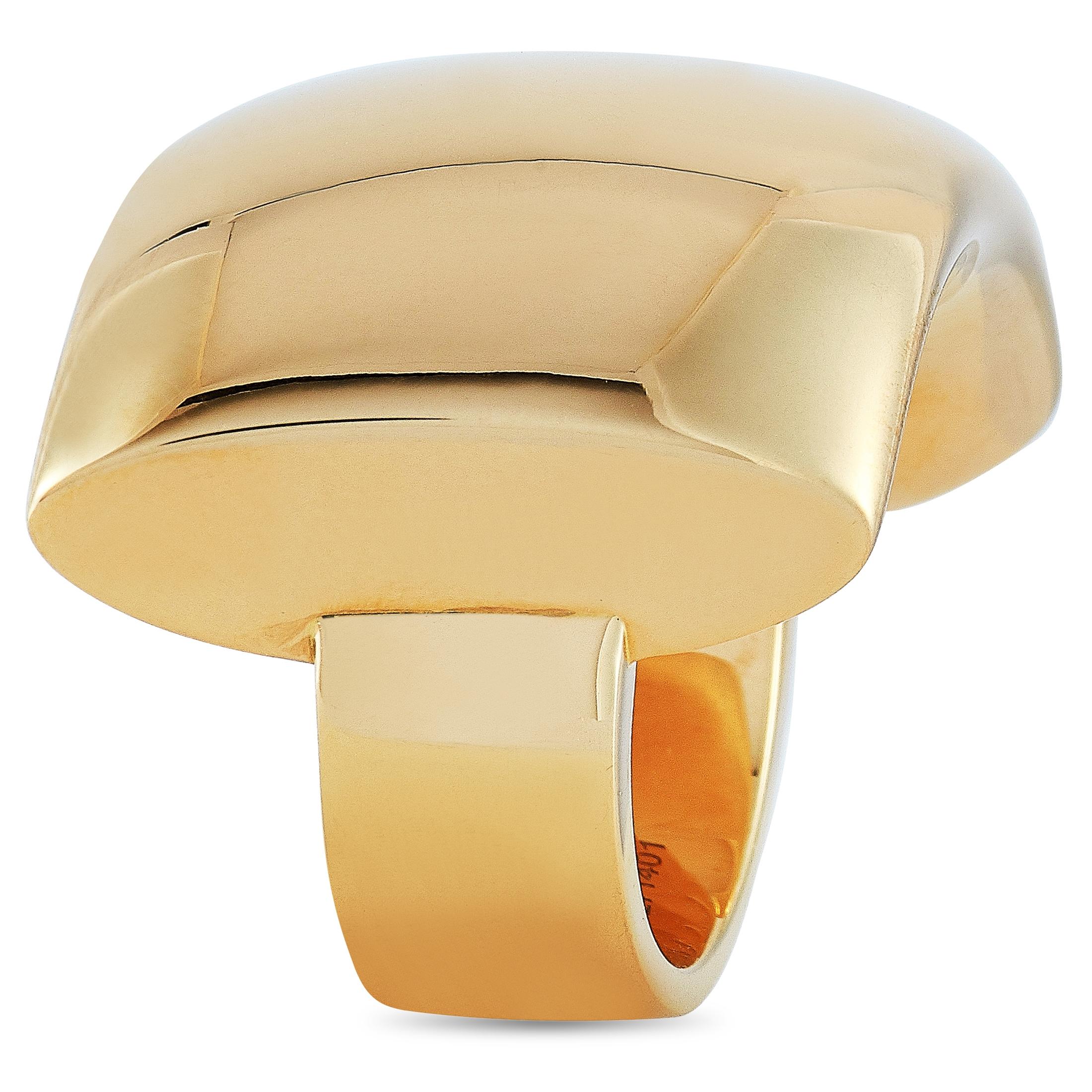 Vhernier Fibula 18 Karat Rose Gold Ring In New Condition In Southampton, PA