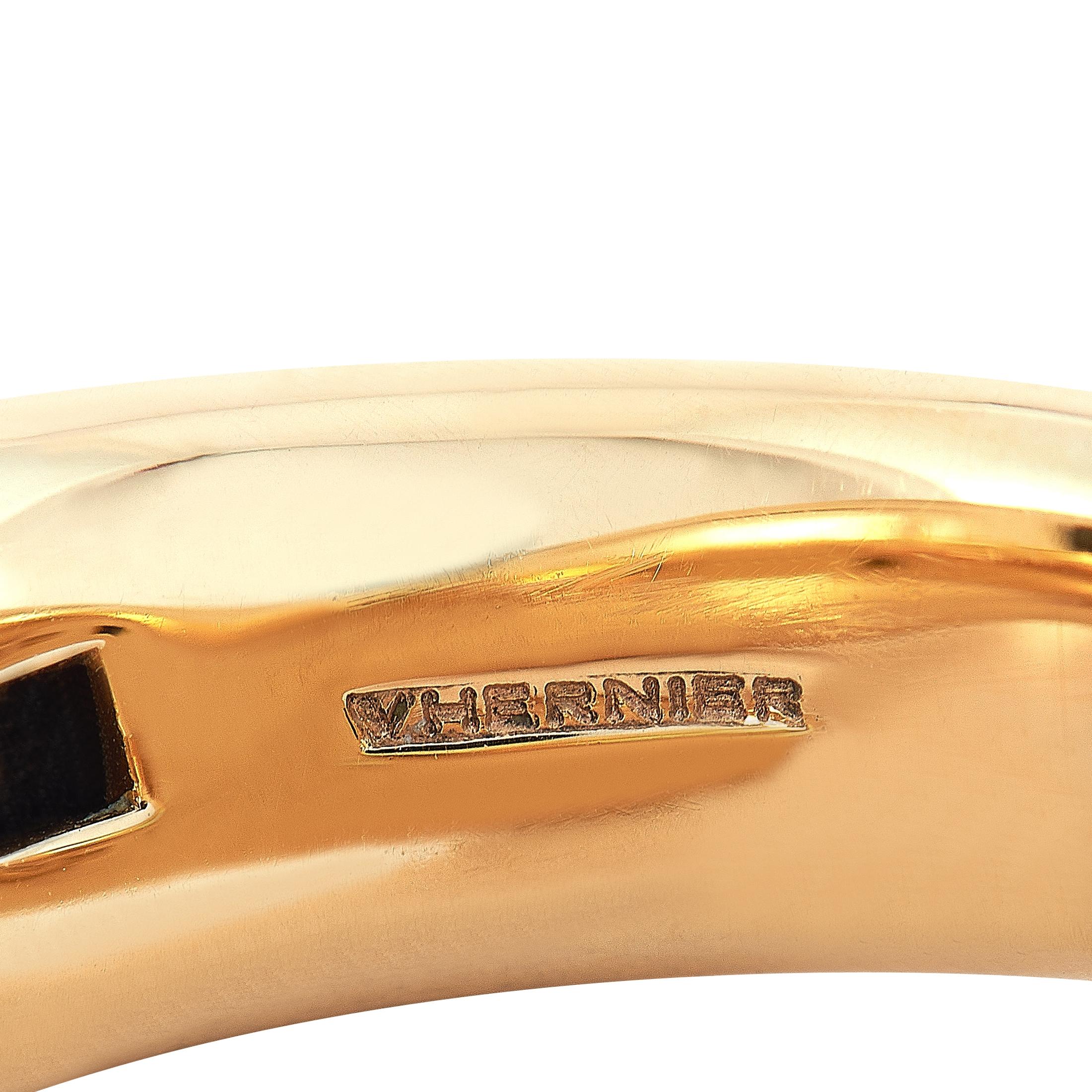 Vhernier Fuseau Piccolo 18 Karat Rose Gold Turquoise and Rock Crystal Ring 2