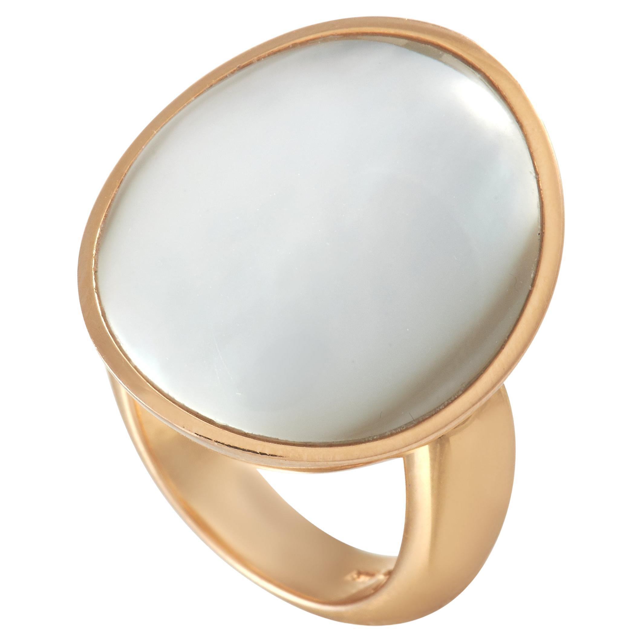 Vhernier Giotto 18K Rose Gold Mother of Pearl Ring