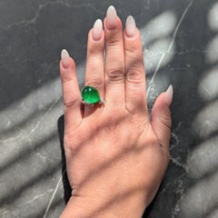 Anillo «Palloncino» contemporáneo de Vhernier con jade, cuarzo, diamantes y oro de 18 quilates