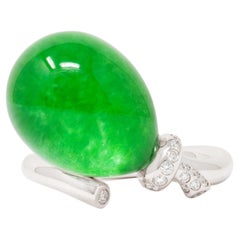 Anillo «Palloncino» contemporáneo de Vhernier con jade, cuarzo, diamantes y oro de 18 quilates