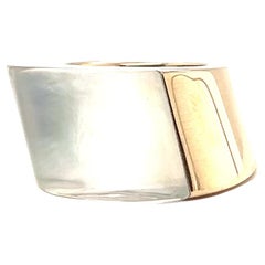 Vhernier Bague cocktail en or 18 carats avec nacre et cristal de roche