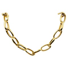 Vhernier Ottovolante Collar de Oro Eslabón Ovalado Largo