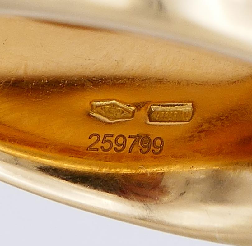 Vhernier Pirouette Ring 18k Gold Estate Jewelry 2