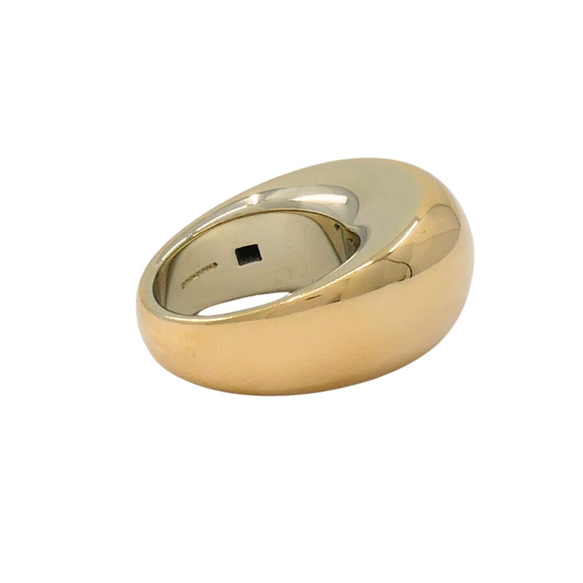 Anello Vhernier Pirouette in oro rosa e bianco 18 ct. In condizioni ottime in vendita a Beverly Hills, CA