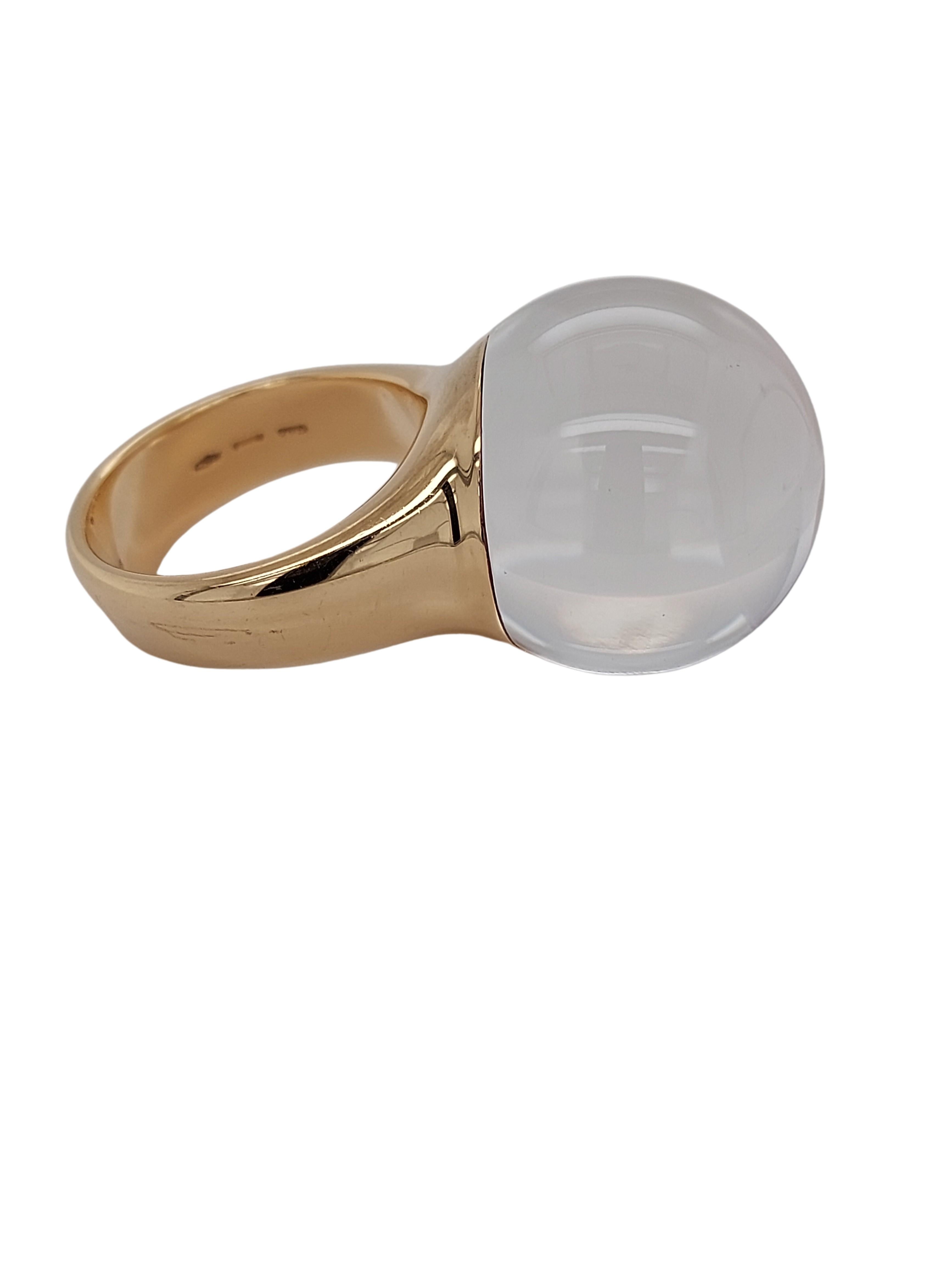 Vhernier, Re Sole Ring mit lila Sugilit und Bergkristallstein 1
