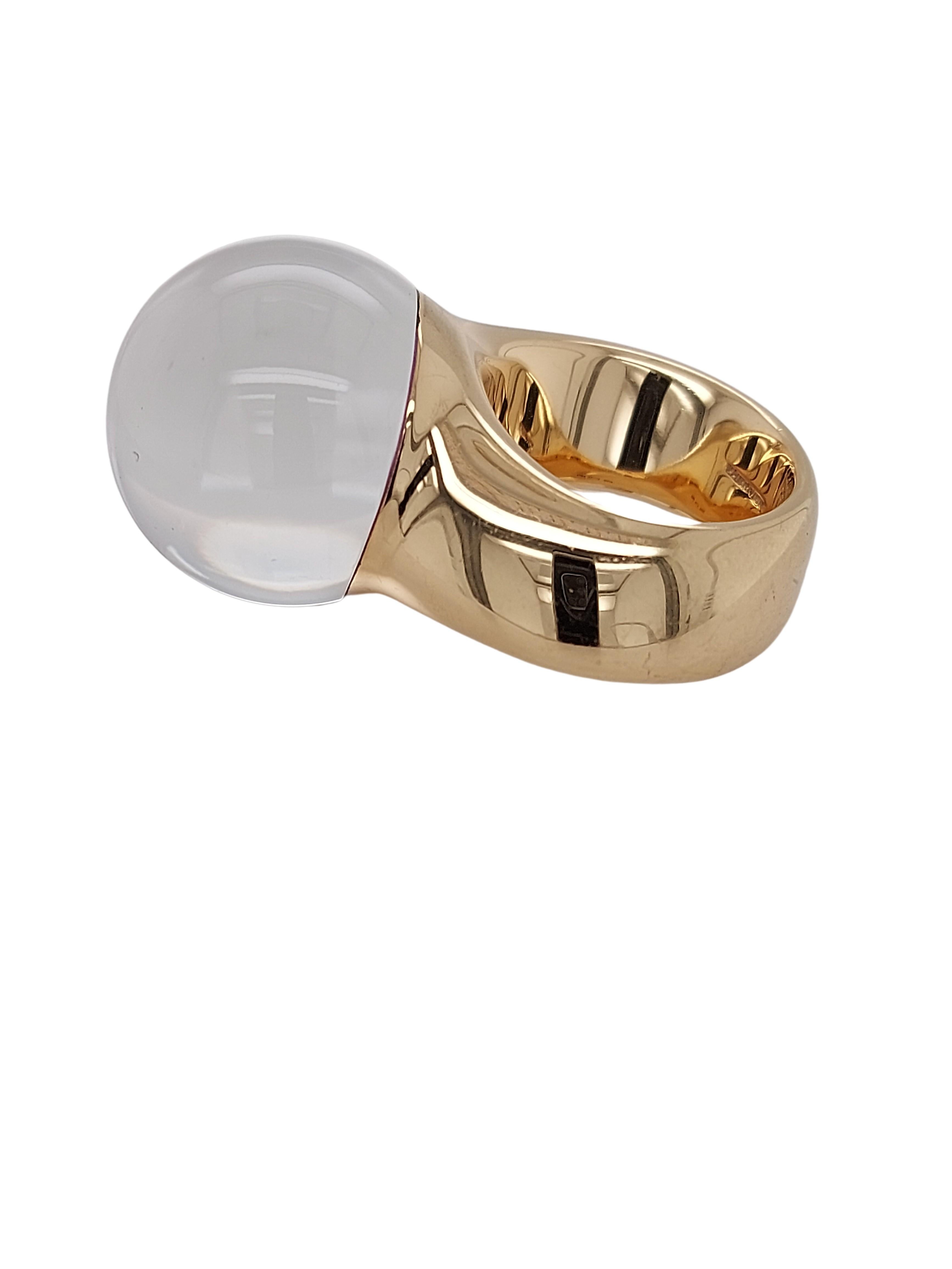 Vhernier, Re Sole Ring mit lila Sugilit und Bergkristallstein 2