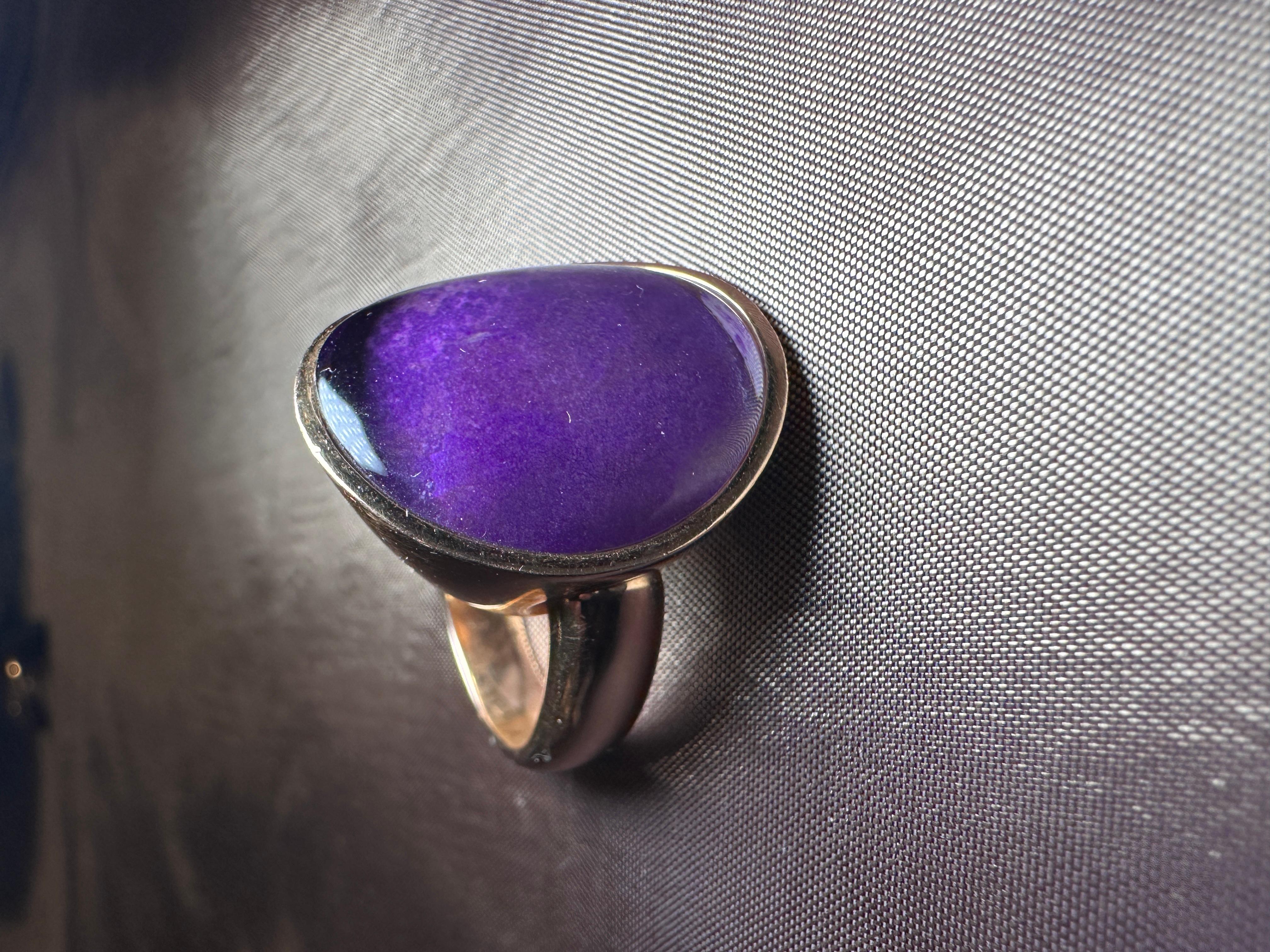 Vhernier Sugilite Bergkristall-Ring aus der Kollektion Giotto im Angebot 1