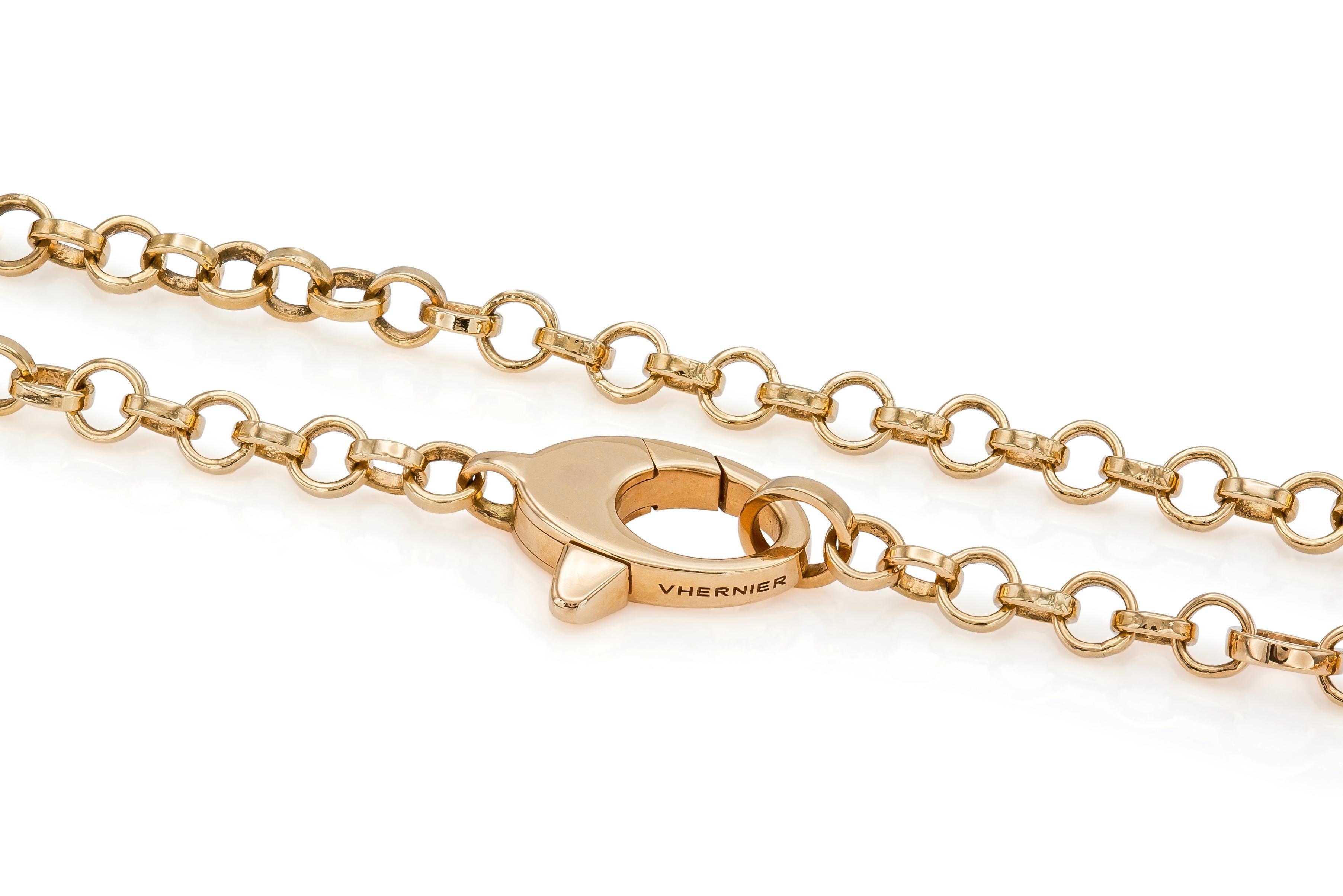 Collana con ciondolo in turchese di Vhernier In condizioni buone in vendita a New York, NY