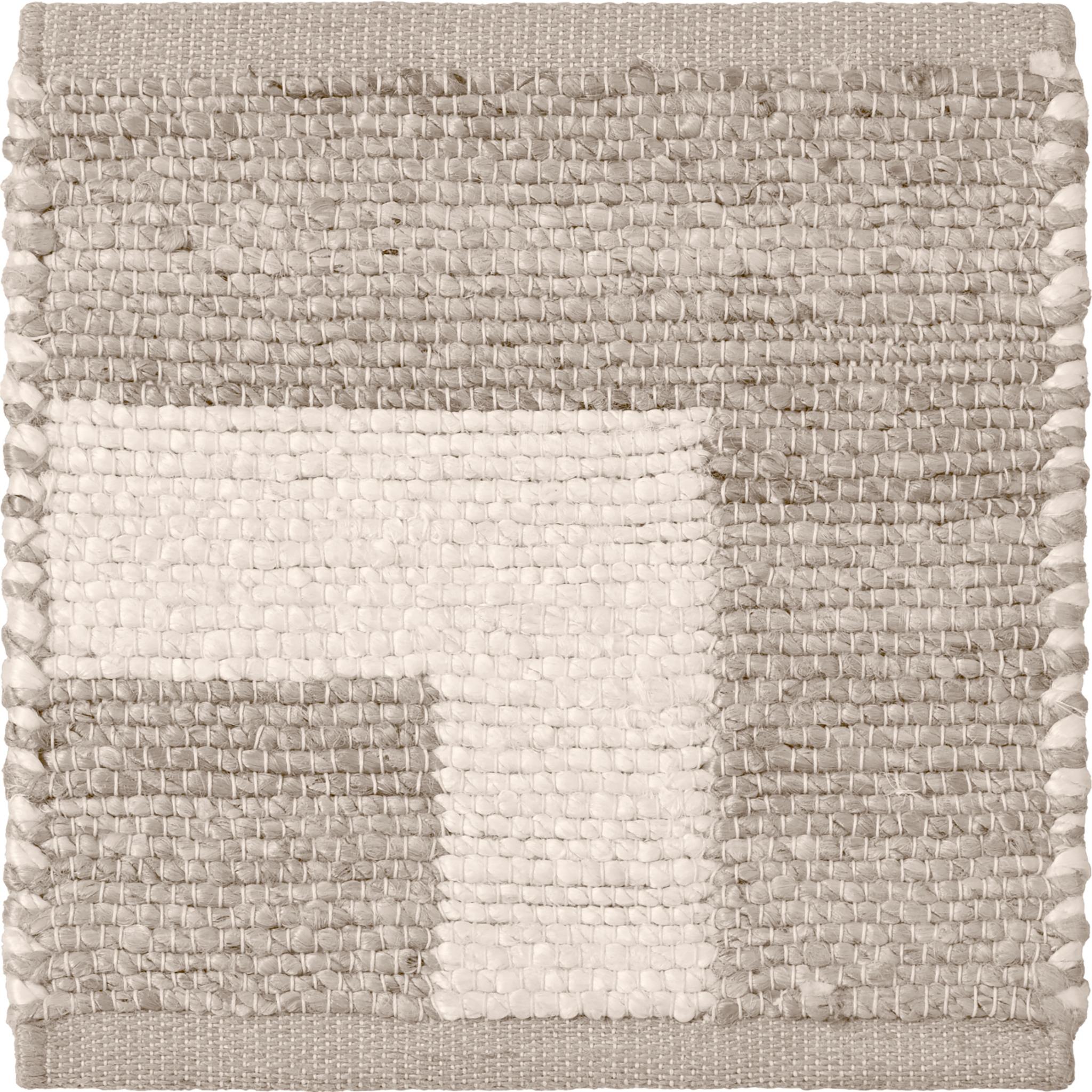Via 8x10ft Asche 100 Handspun Jute ikonischen Grenze Design Luxus handgewebten Teppich (Handgewebt) im Angebot