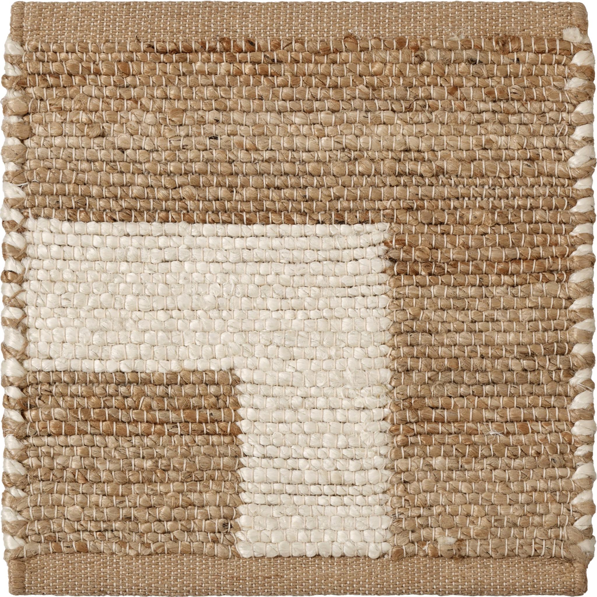 Hand-Woven Via 8X10ft Natural 100 Handspun Jute Iconic Border Design Luxury Handwoven Rug For Sale