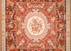 VIA COMO, 'Andolier' Rug Carpet Wool Silk Hand Knotted 8' x 8' ft RARE Square