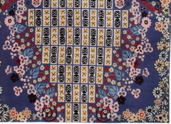 Via Como - 'Art Deco 3' Rug Wool Hand Knotted Carpet One of a Kind Size 6x9 feet