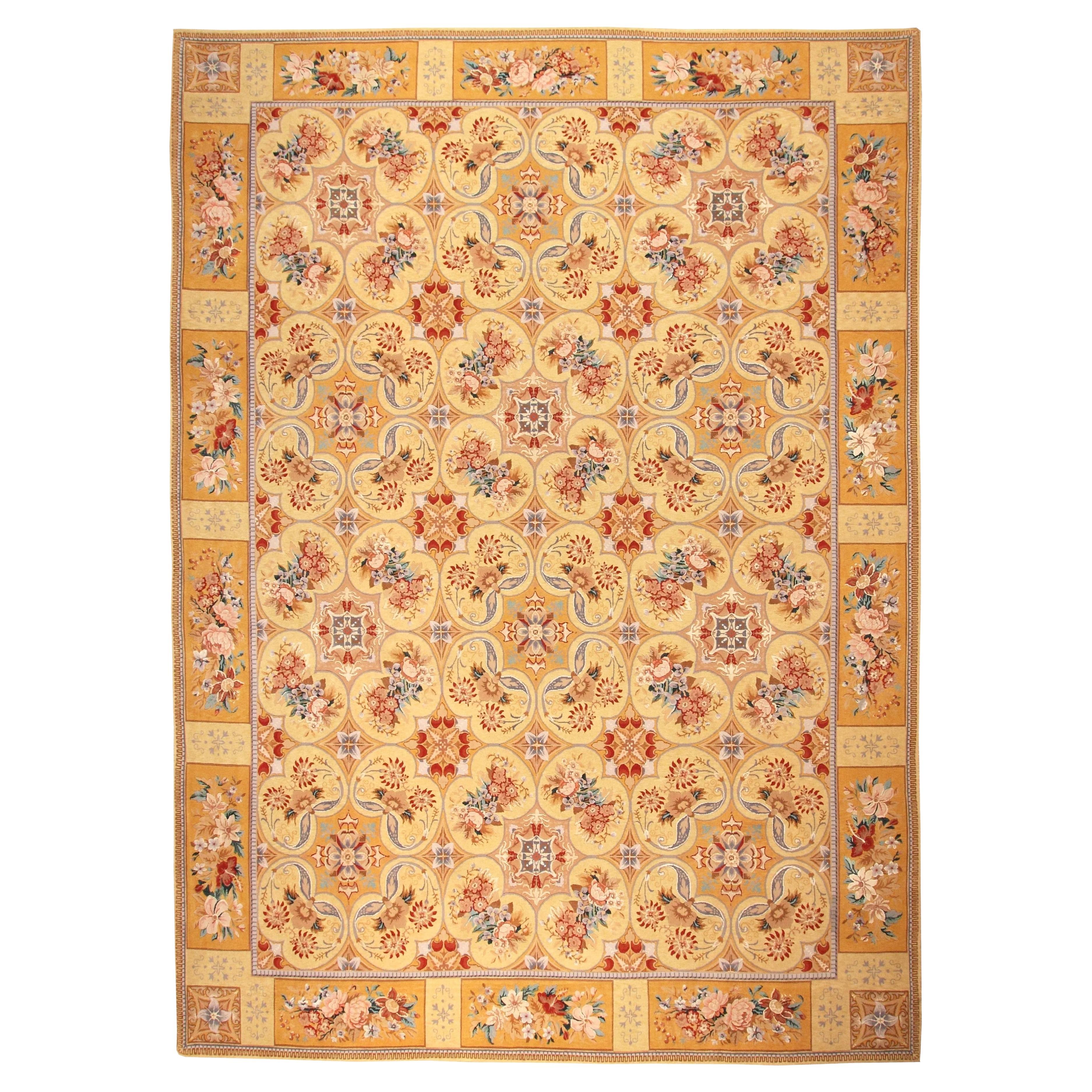 VIA COMO 'Arte Vecchia' Carpet Hand Knotted Wool Silk Rug 10x14 ft One of a Kind