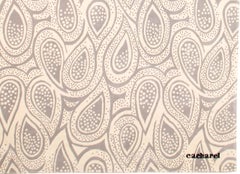 VIA COMO 'Cacharels' Rug Size 5'5"x7'2" Carpet Modern One of a kind Paisley RARE
