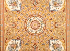 VIA COMO 'Carree' Fine Hand Knotted Wool & Silk Rug 8'x8' ft One of a Kind RARE