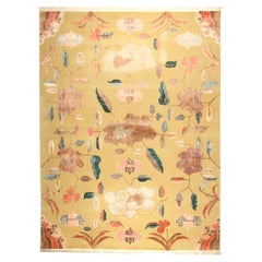 VIA COMO
Chinoiserie
Teppich Chinesischer Art Deco Teppich 10
x 13
ft SELTENer Wolle Seide