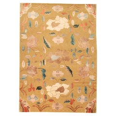 VIA COMO 'Chinoiserie' Rug Vintage Chinese Art Deco Carpet 5'7" x 7'10" ft RARE