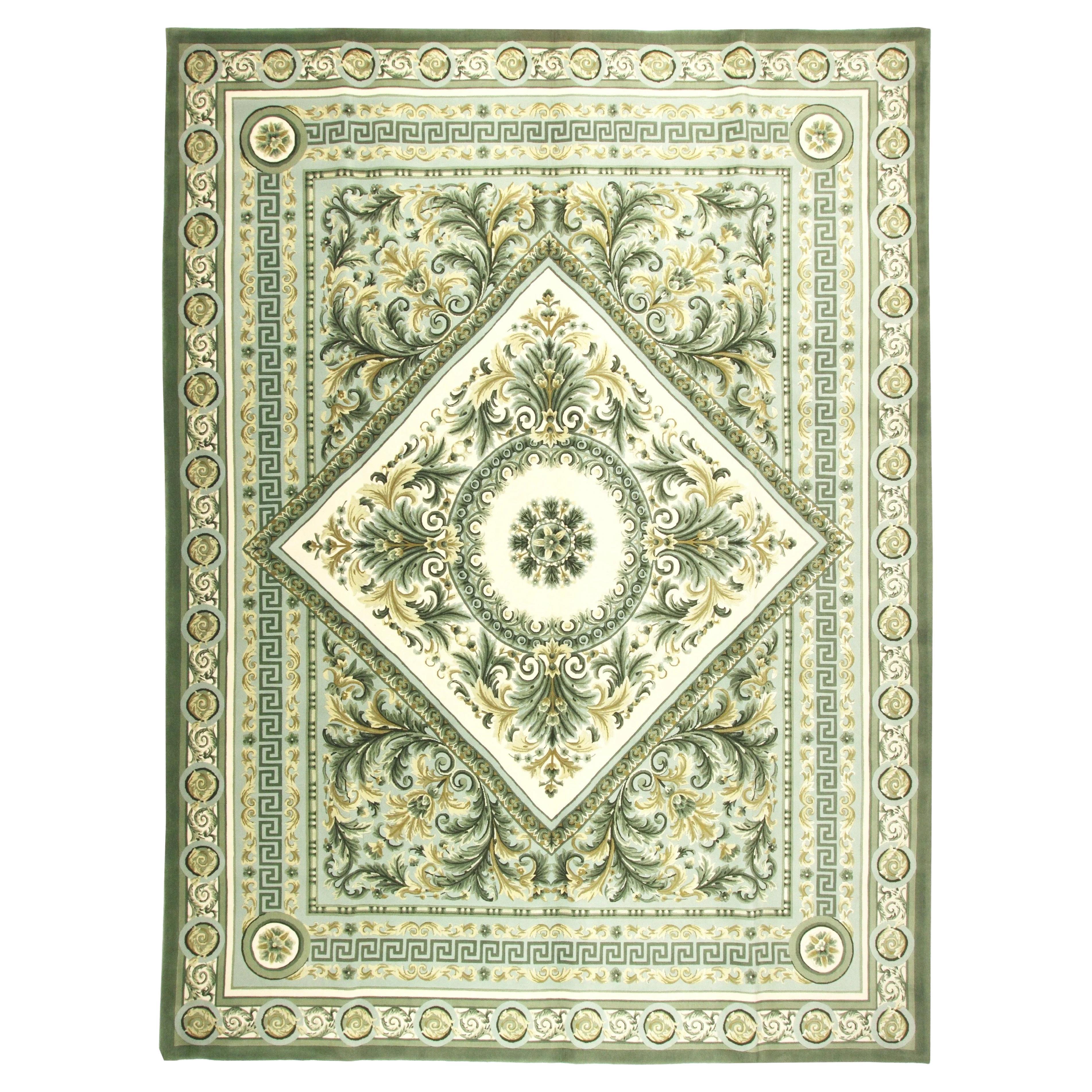 VIA COMO 'Cirano' HandKnotted Carpet Rug Wool & Silk 10x13 ft One of a Kind RARE