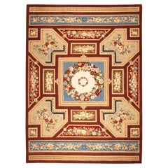 VIA COMO 'Entrance to Versailles' Hand Knotted Wool Silk Rug 10x14 Carpet RARE