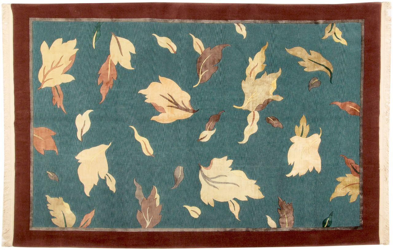 Unknown Via Como, 'Falling Leaves Blue, Fine' Rug For Sale
