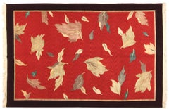 Via Como, Teppich 'Falling Leaves Red- Fine
