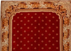 VIA COMO 'Ferutage Rosso' Hand Knotted Fine Wool Rug 9x12 ft RARE One of a Kind