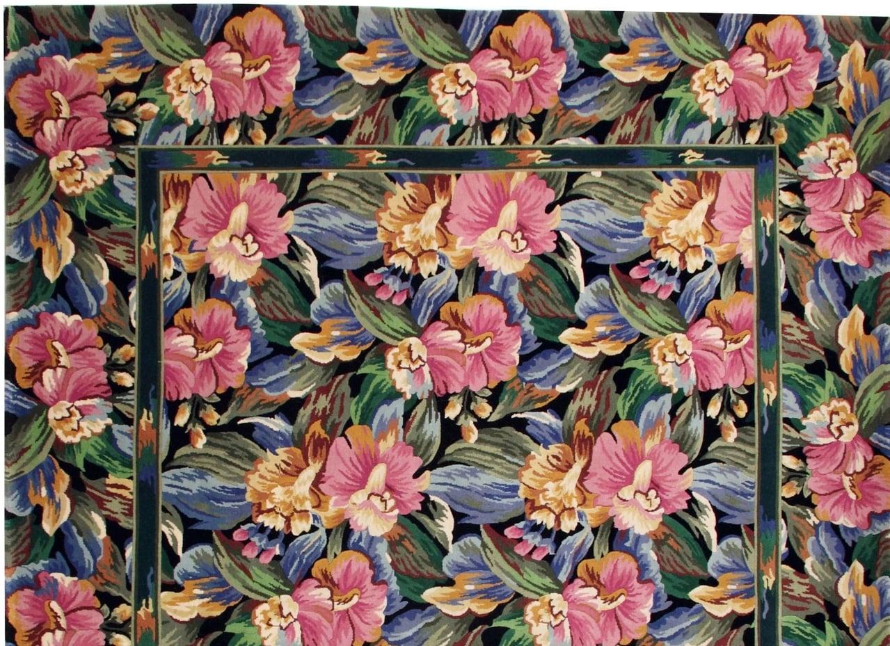 Autre Tapis Via Como « Floreal » - Taille 6' x 9' en vente