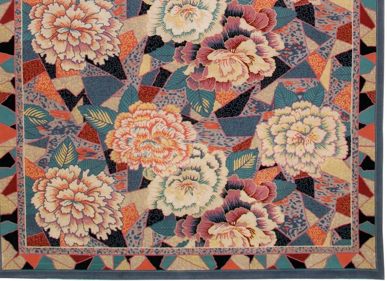 Inconnu Tapis Via Como « Floreal » - Taille 6' x 9' en vente