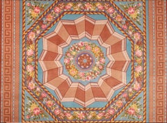 VIA COMO 'Germaire' Fine Hand Knotted Wool & Silk Rug 8'x8' ft One of a Kind