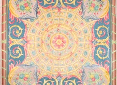 Via Como, 'Joie de vivre' Fine Hand Knotted Rug Carpet Wool and Silk 8'x8' feet