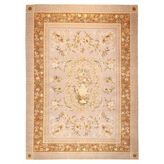 VIA COMO 'La Fontana di Fiori' Tapis en laine et soie noués à la main 10x14 ft Tapis RARE