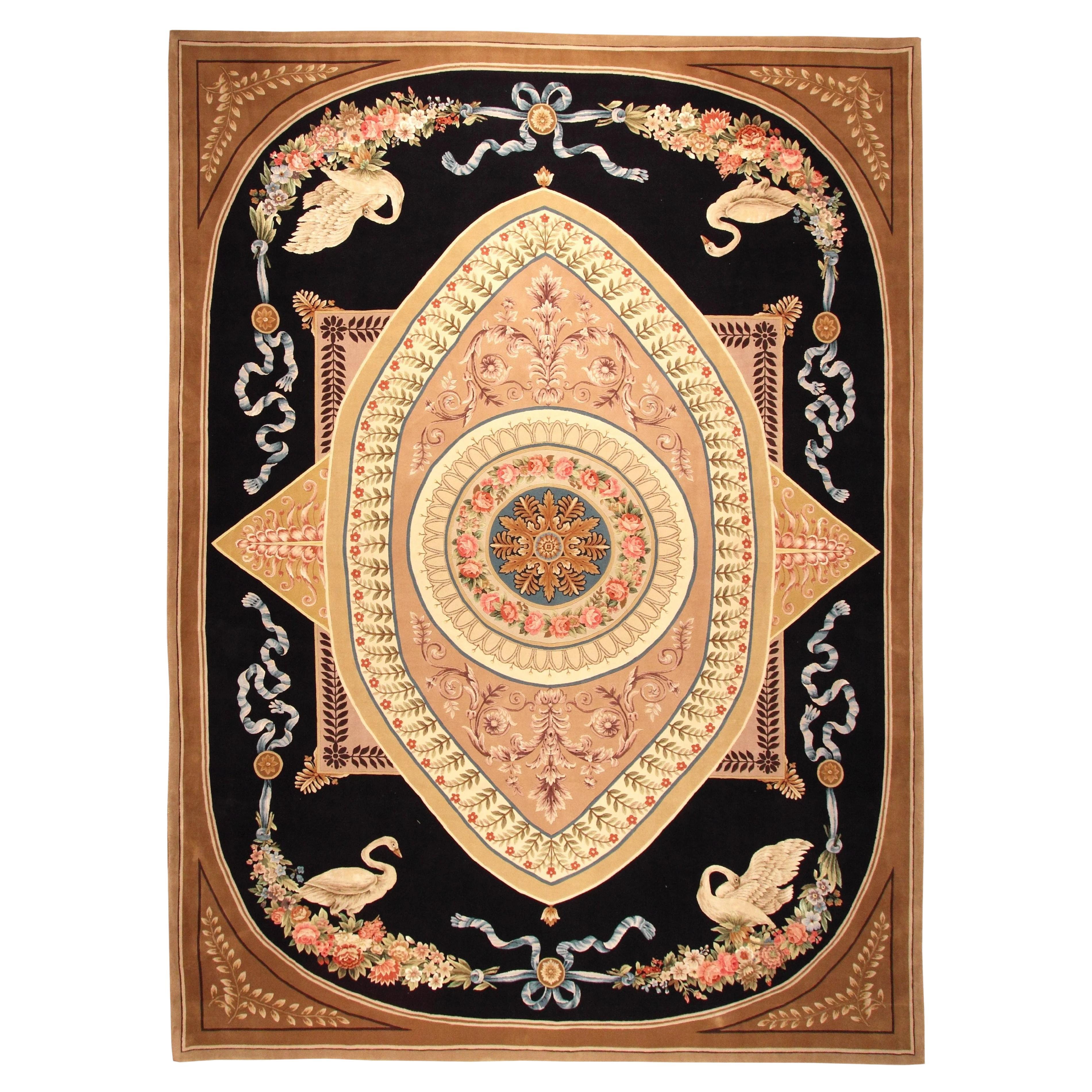 VIA COMO 'La Mansion' Hand Knotted 10x14 Rug Wool & Silk Carpet One of a Kind  For Sale