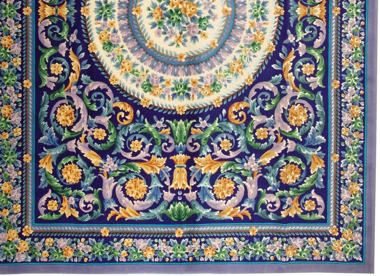 Chinois Tapis VIA COMO 'Legure' en laine et soie noué à la main 10x13 pieds, unique en son genre en vente