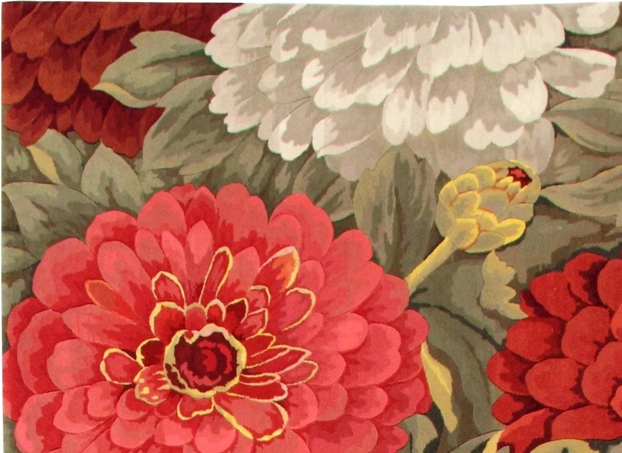 Other Via Como, 'Peonies' Runner Rug For Sale