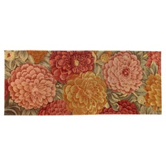 Tappeto Via Como 'Peonies Soft' 4' x 10' Ft Tappeto Raro Unico Fiori