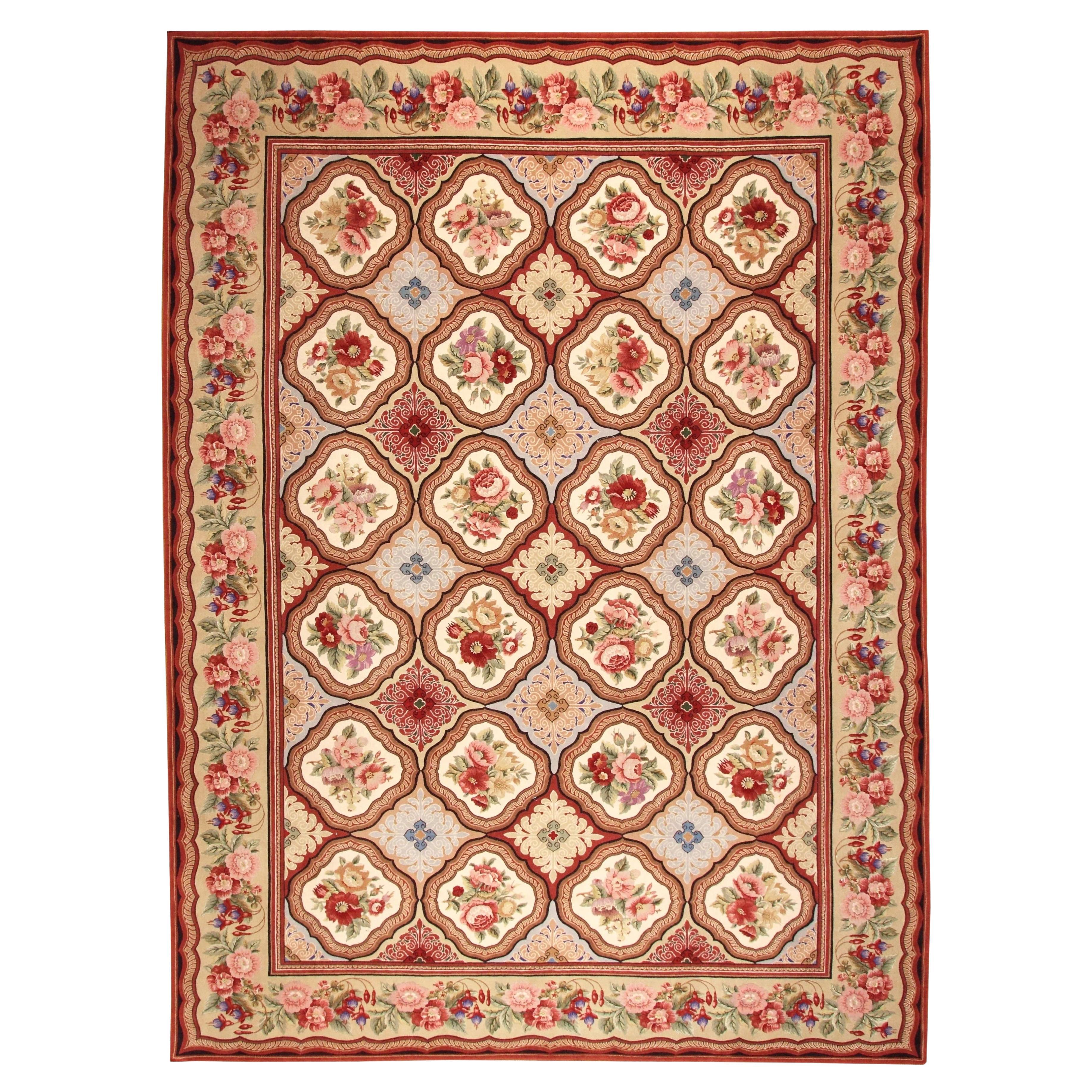 VIA COMO 'Porsiere' Rug Hand Knotted Wool Silk One of a Kind Carpet 10x14 RARE